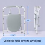 Folding Bedside Commode